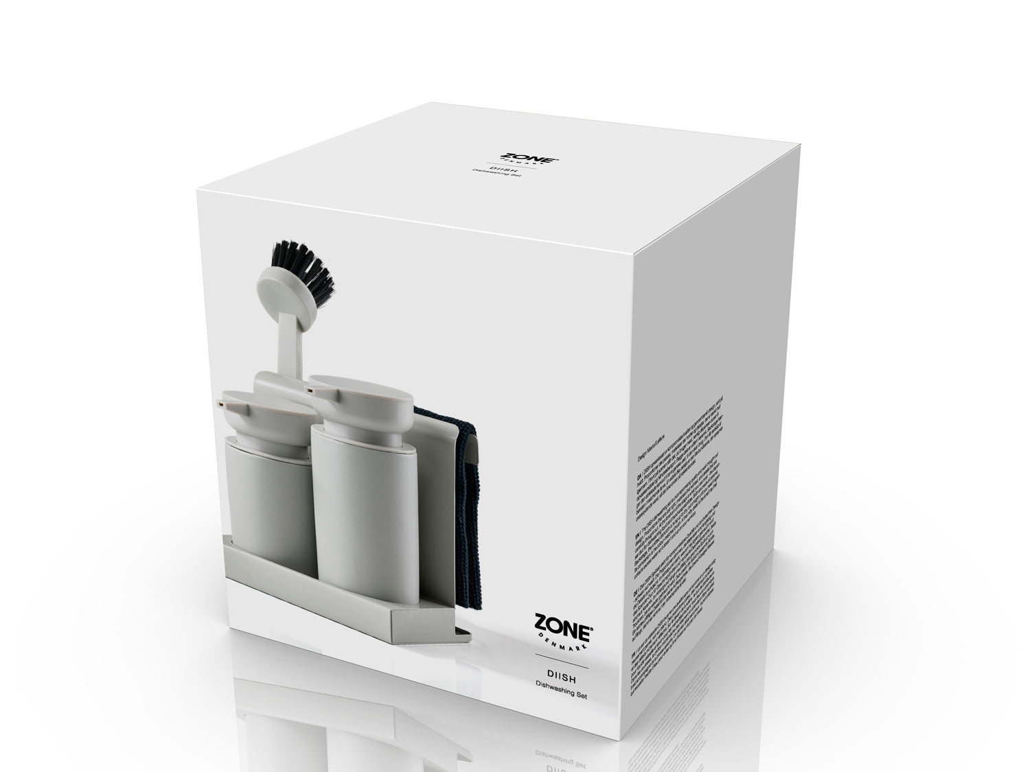 Set de vaisselle DIISH en métal et grès et polypropylène Gris chaud Zone Denmark - Mathon - 2