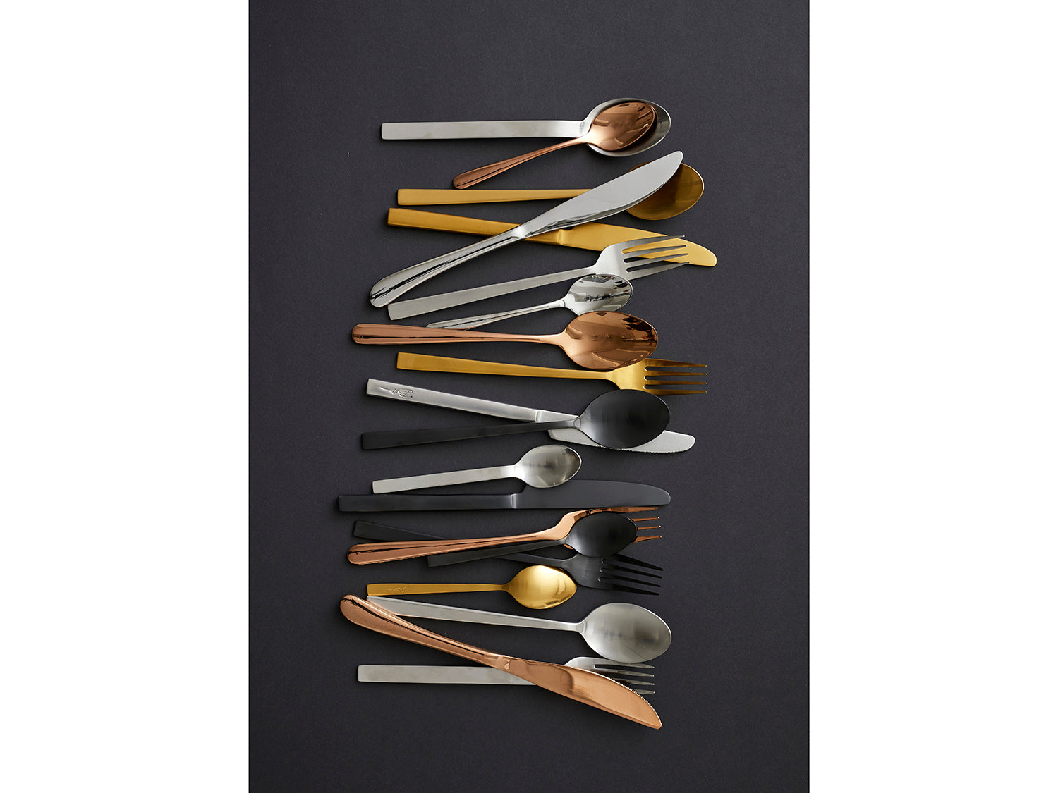 Ménagère 16 pièces en acier Fini satiné Bitz - Mathon - 7