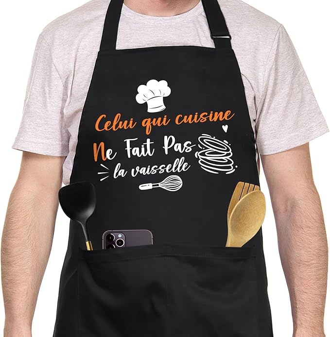 Tablier "Celui qui cuisine ne fait pas la vaisselle" Vendos85 - Mathon