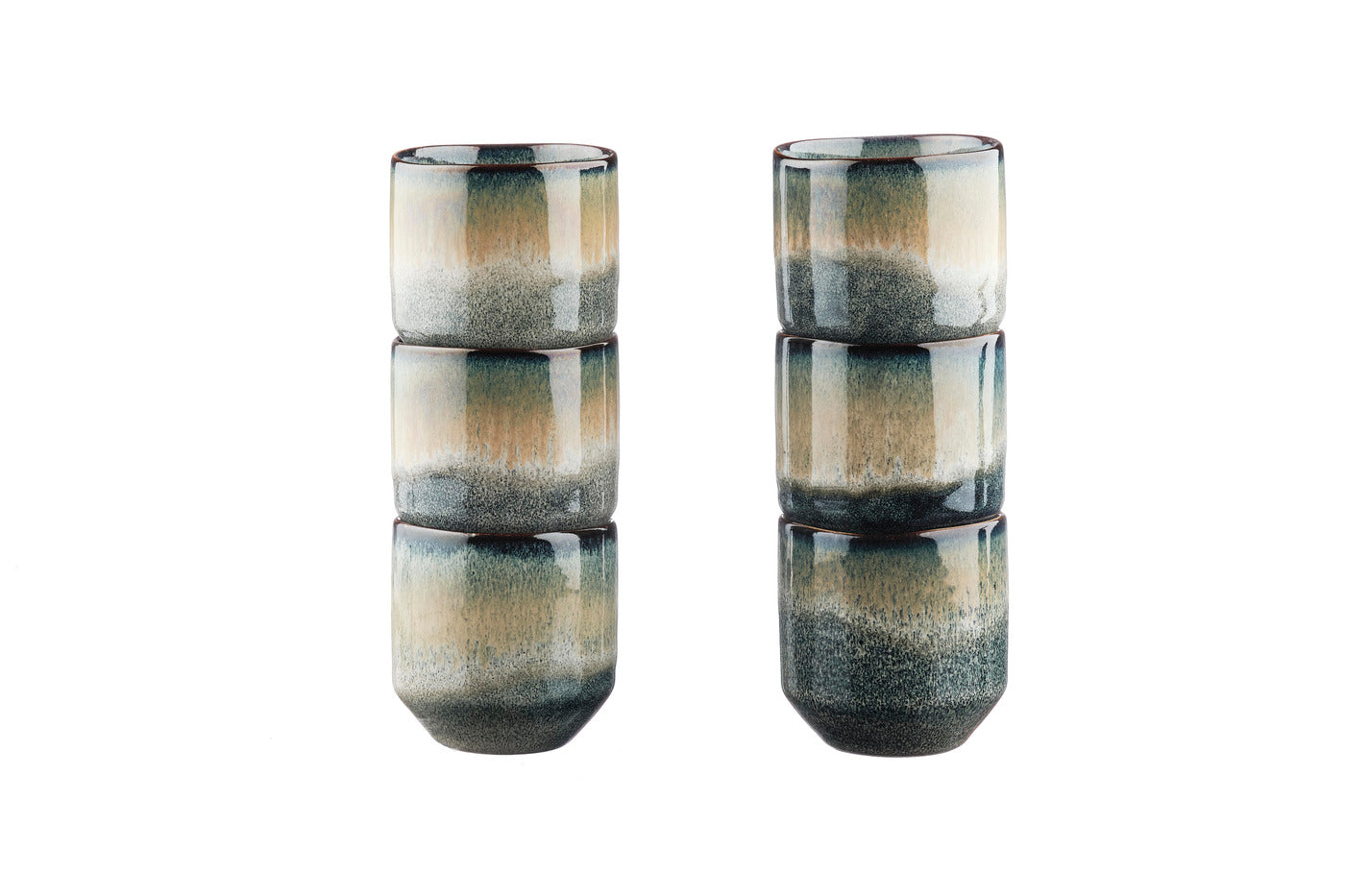 Lot de 6 tasses en grès gris D7.2 Björn - Mathon - 3