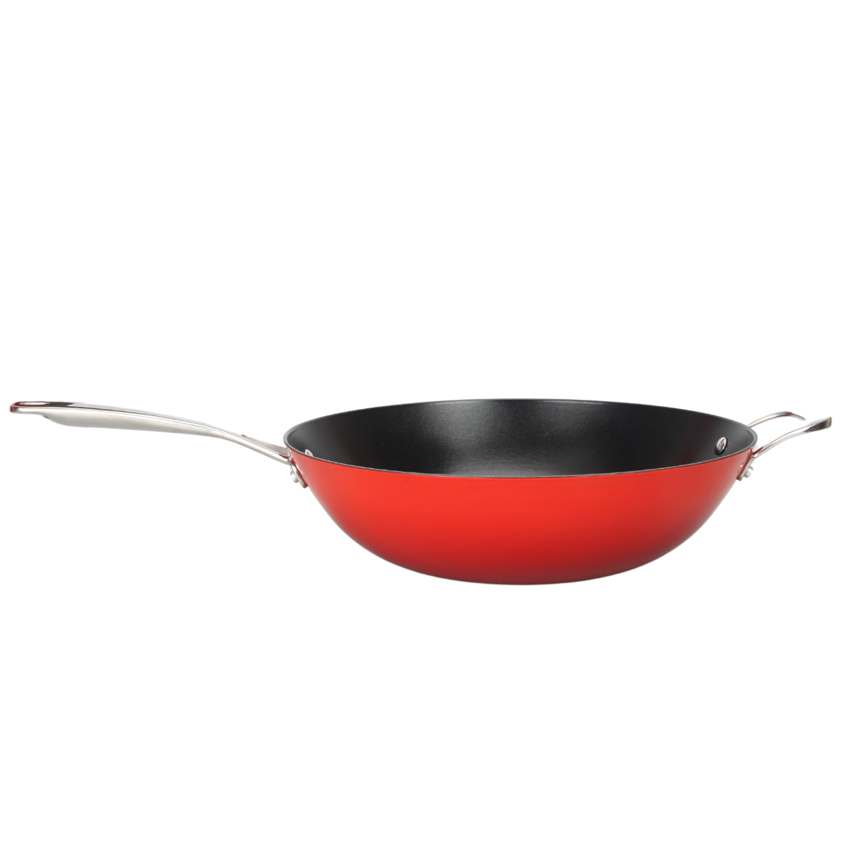 Wok rouge 32cm - "Red AirIron" Laguiole Cuisson - Mathon - 2
