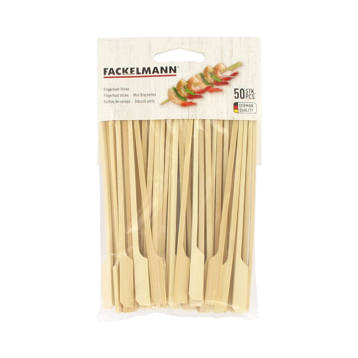 Lot de 50 pics en bois brochettes de 15 cm  Single Use Fackelmann - Mathon - 6