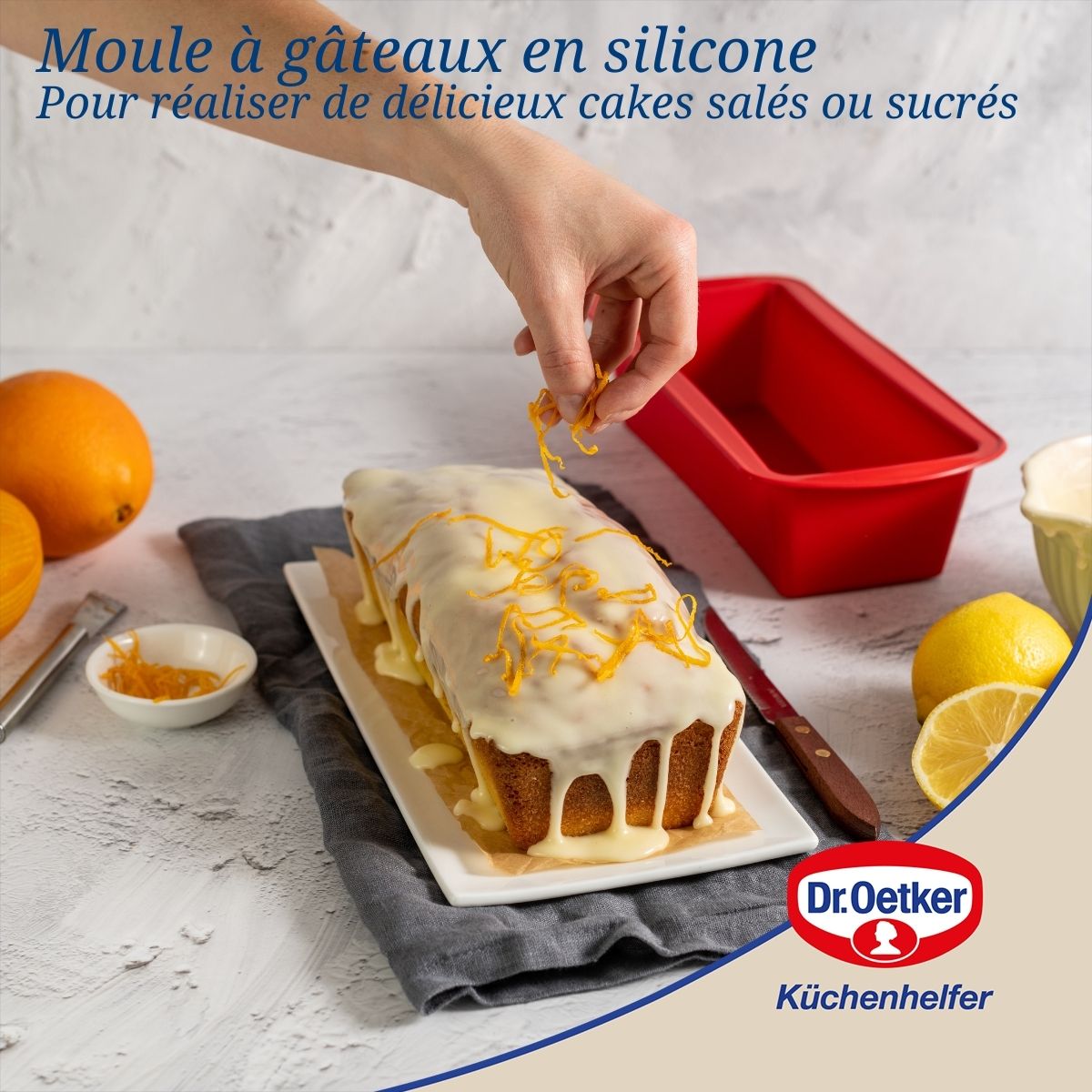 Moule à cakes en silicone 24 cm Dr Oetker Flexxibel Love Dr. Oetker - Mathon - 4