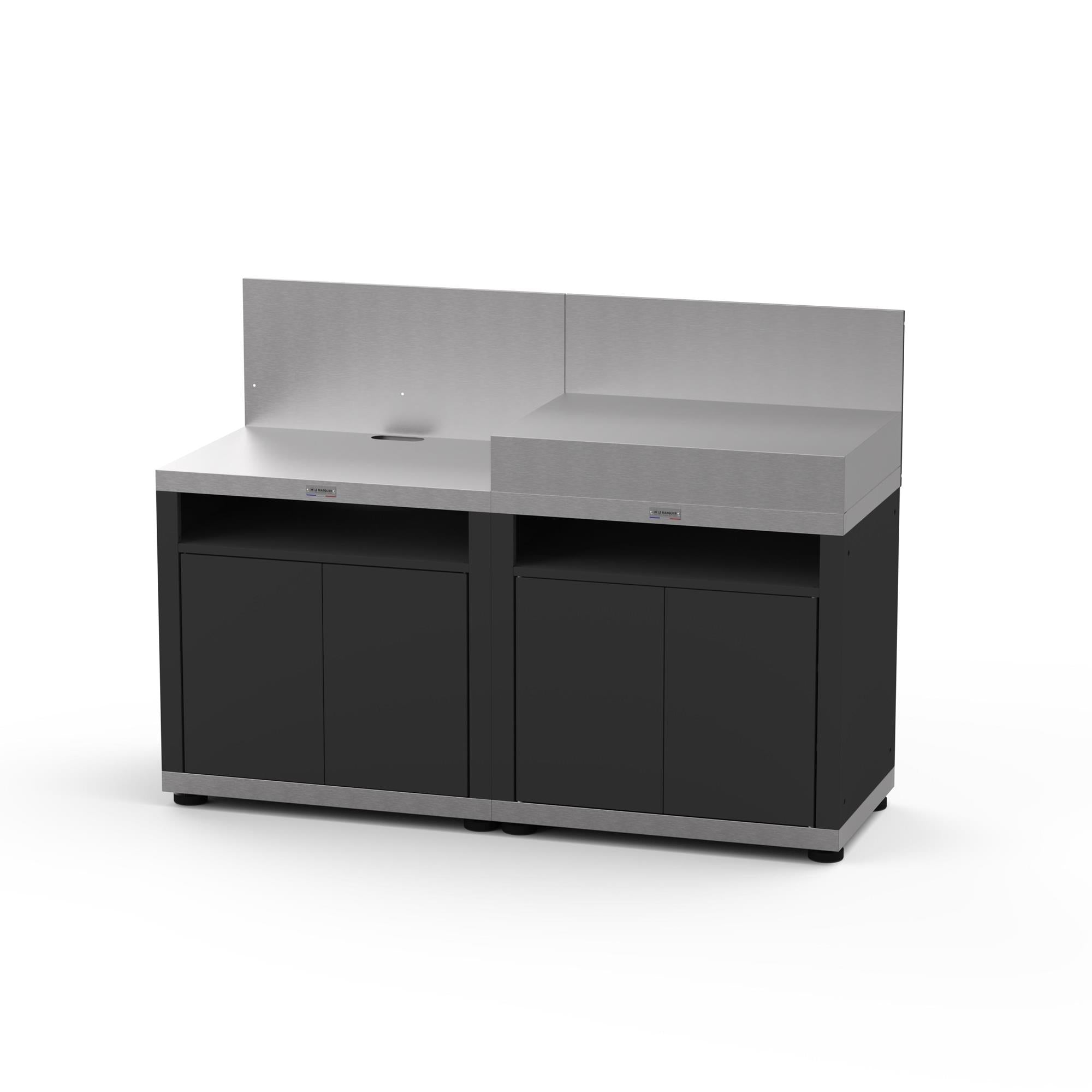 Cuisine 2 Elements Avec Credences - Duo Le Marquier - Mathon - 1