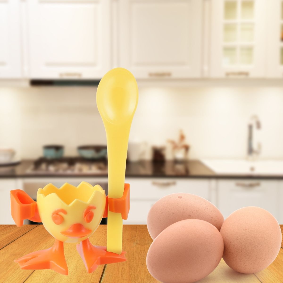 Coquetier avec cuillère  Colors Edition Fackelmann - Mathon - 2