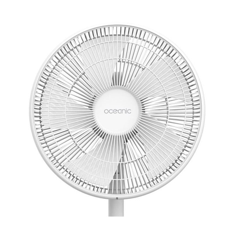 Oceanic Ventilateur De Pied - 50 W - ø 40 Cm - 3 Vitesses - Oscillant - Inclinable - Blanc Oceanic - Mathon - 2