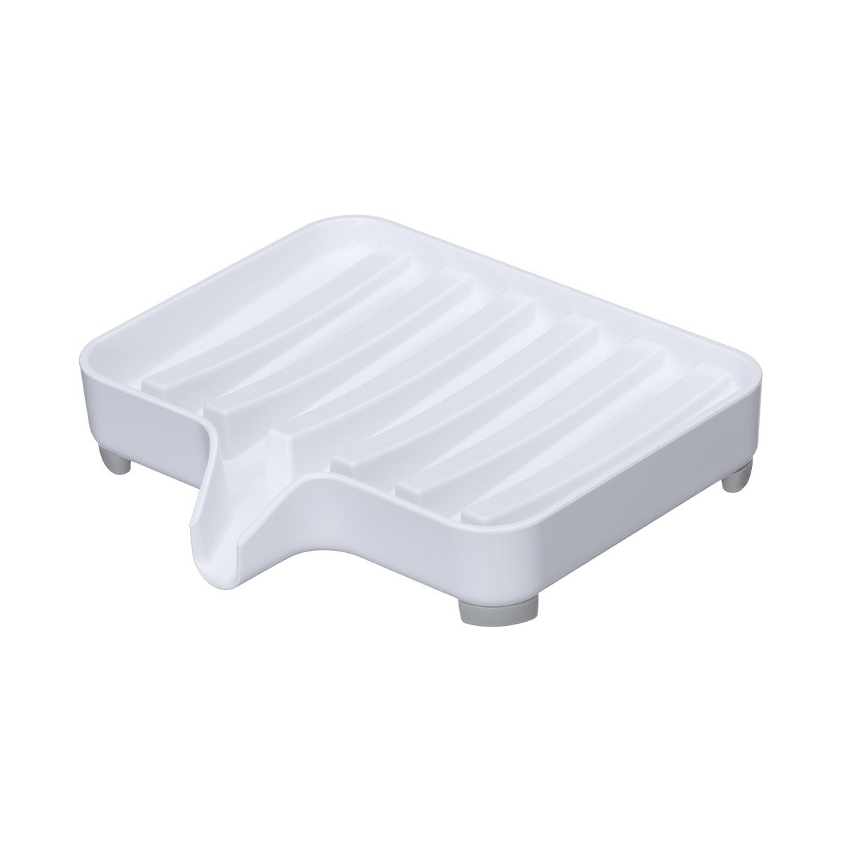 Porte savon avec bec verseur blanc - L11 cm Calicosy - Mathon - 1