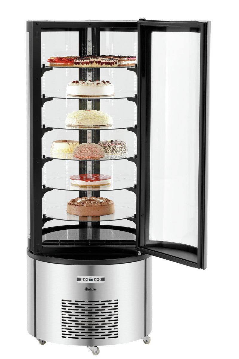 Vitrine Réfrigérée 4 Faces Vitrées à Gâteaux - 400 Litres - Bartscher - Mathon - 2