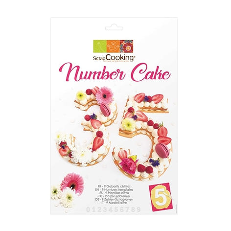 Kit Number cake - 9 chiffres Scrapcooking - Mathon - 1