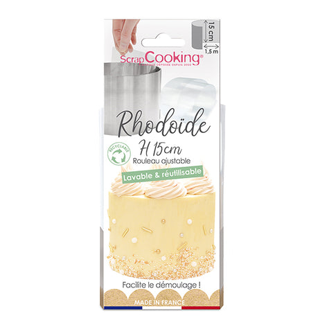 Ruban rhodoïd 15 cm x 1,5 m Scrapcooking - Mathon
