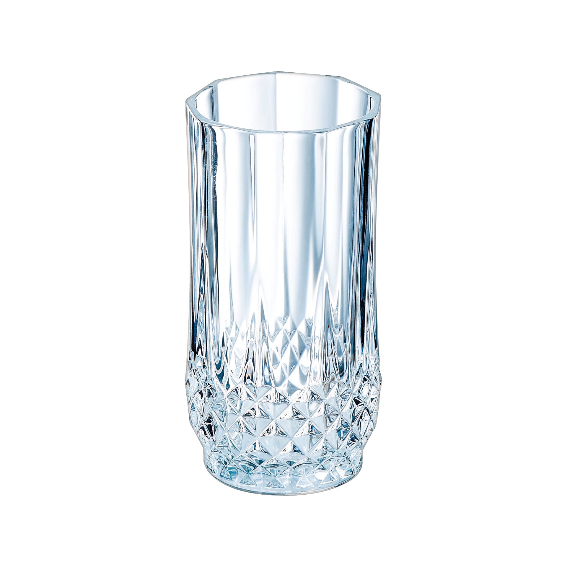 4 verres forme haute 28cl Longchamp Cristal d