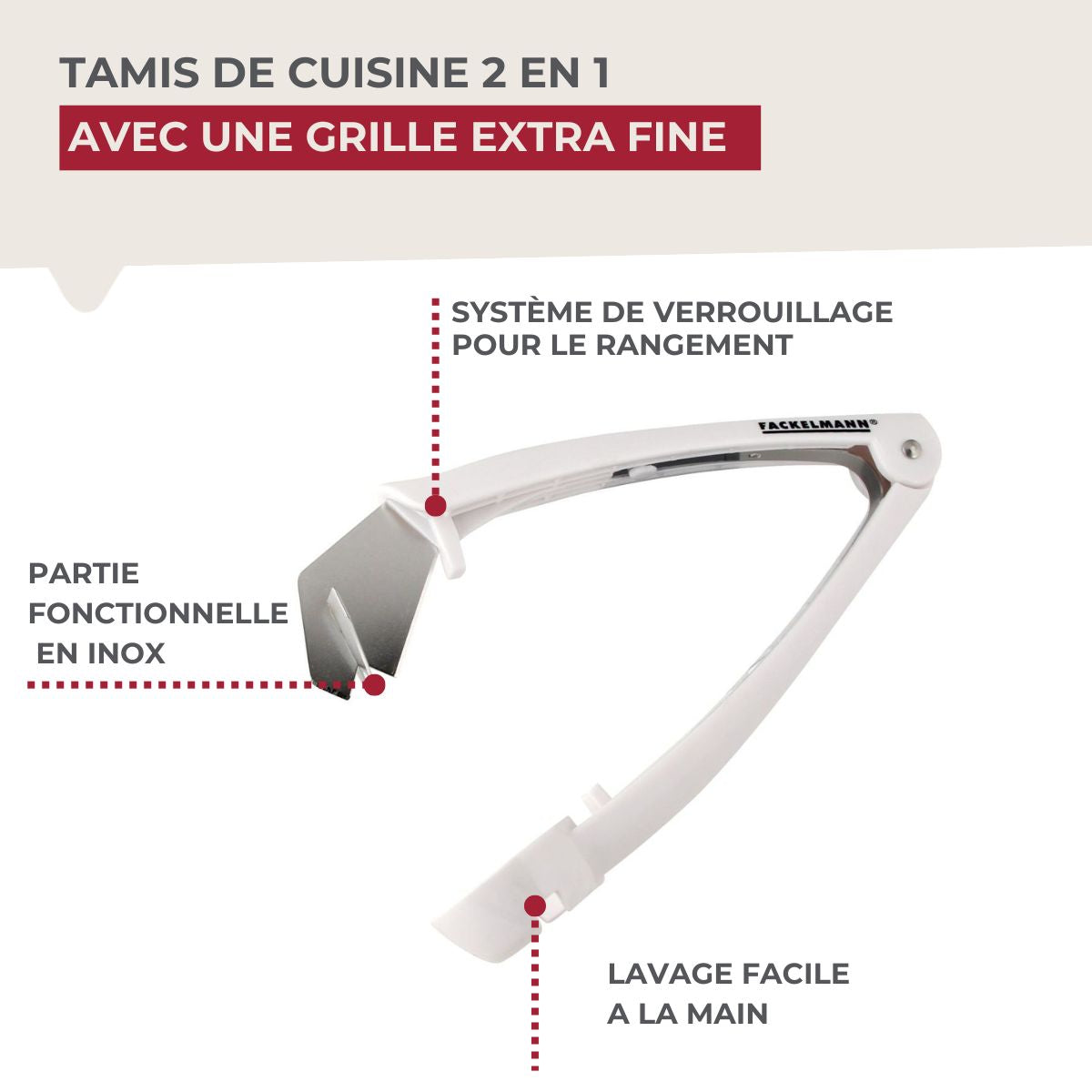 Dénoyauteur de prunes  Arcadalina Fackelmann - Mathon - 4