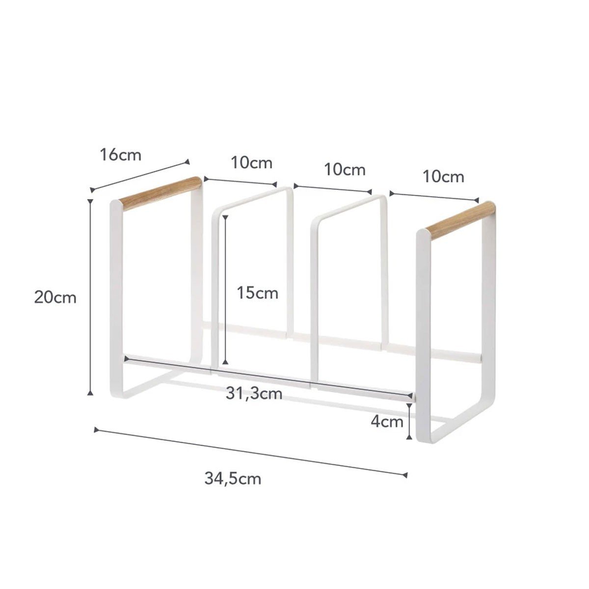 Égouttoir a vaisselle en métal blanc Calicosy - Mathon - 4