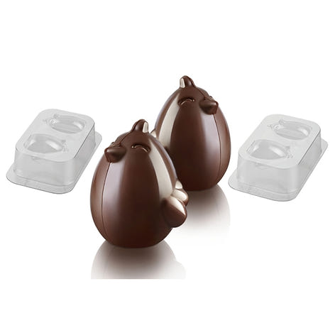Set de 2 moules Chocolat Poussin de Pâques Paul Cino Silikomart - Mathon - 1