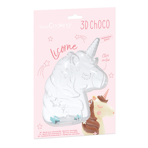Moule à chocolat 3D Licorne Scrapcooking - Mathon - 1