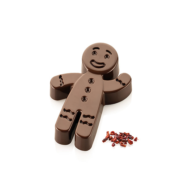 Moule à chocolat 2 tablettes bonhomme pain d