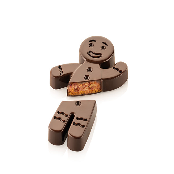 Moule à chocolat 2 tablettes bonhomme pain d