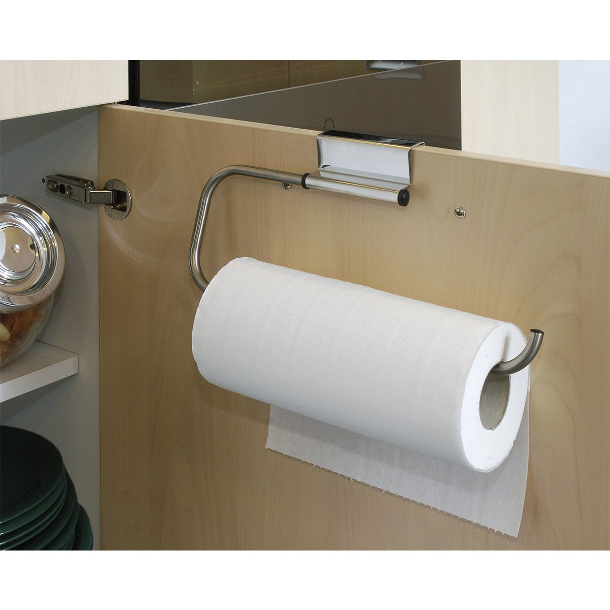 Lot de 2 barres pour rouleau porte essuie tout en métal Astuceo - Mathon - 2