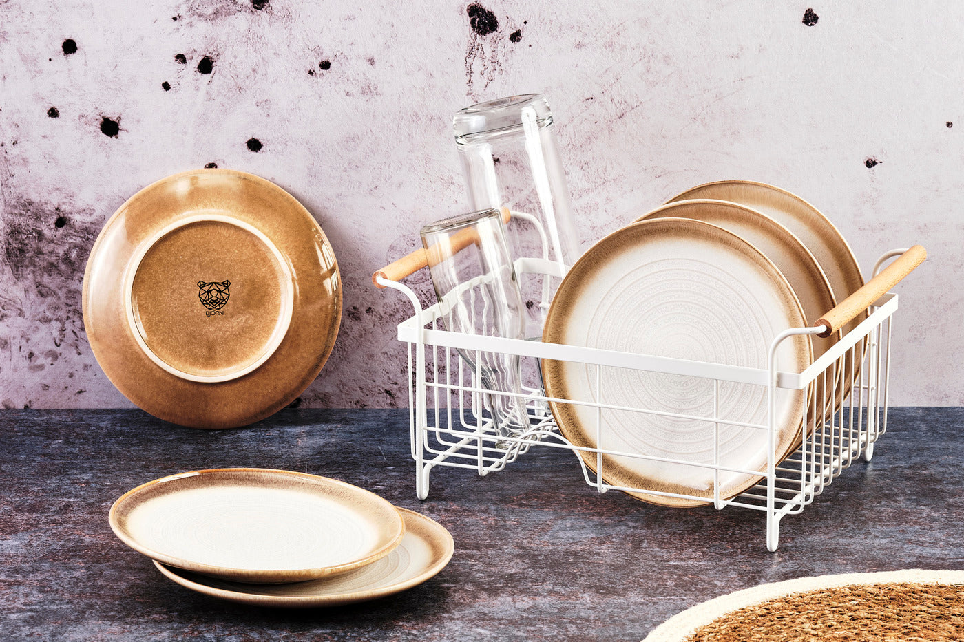 Assiette COSMOS Ø21,5cm - 6 pièces - Crème Björn - Mathon - 2