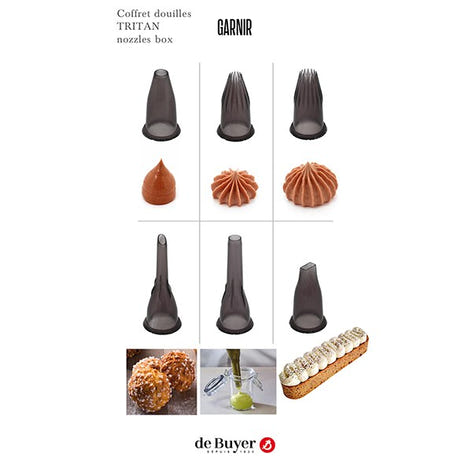 Coffret 6 douilles en Tritan Garnir De Buyer - Mathon - 2