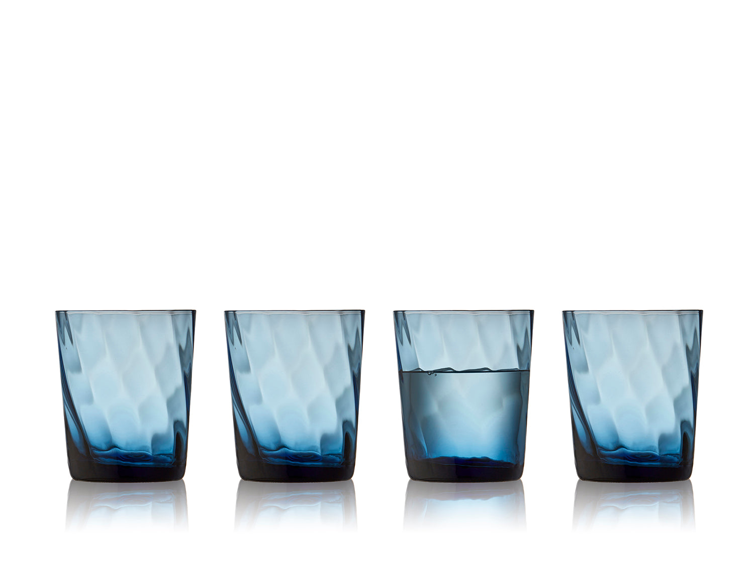 Set de 4 verres à eaux VIENNA Bleu Lyngby Glas - Mathon - 1
