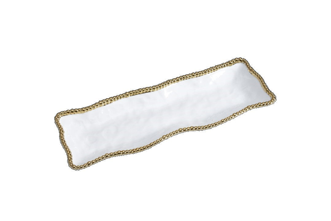 Plat de service rectangulaire - 48,3x16,5x4,4cm - GOLDEN SALERNO Pampa Bay - Mathon