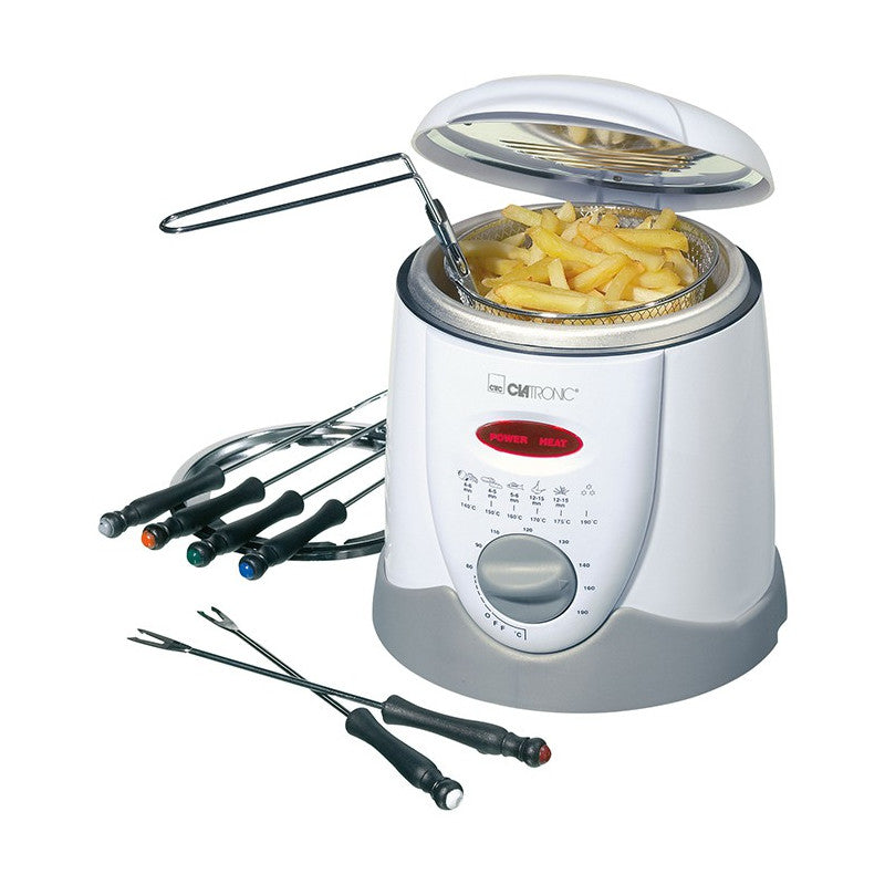 Friteuse et fondue pour 6 personnes 1L Clatronic FFR 2916 Blanc Clatronic - Mathon - 2