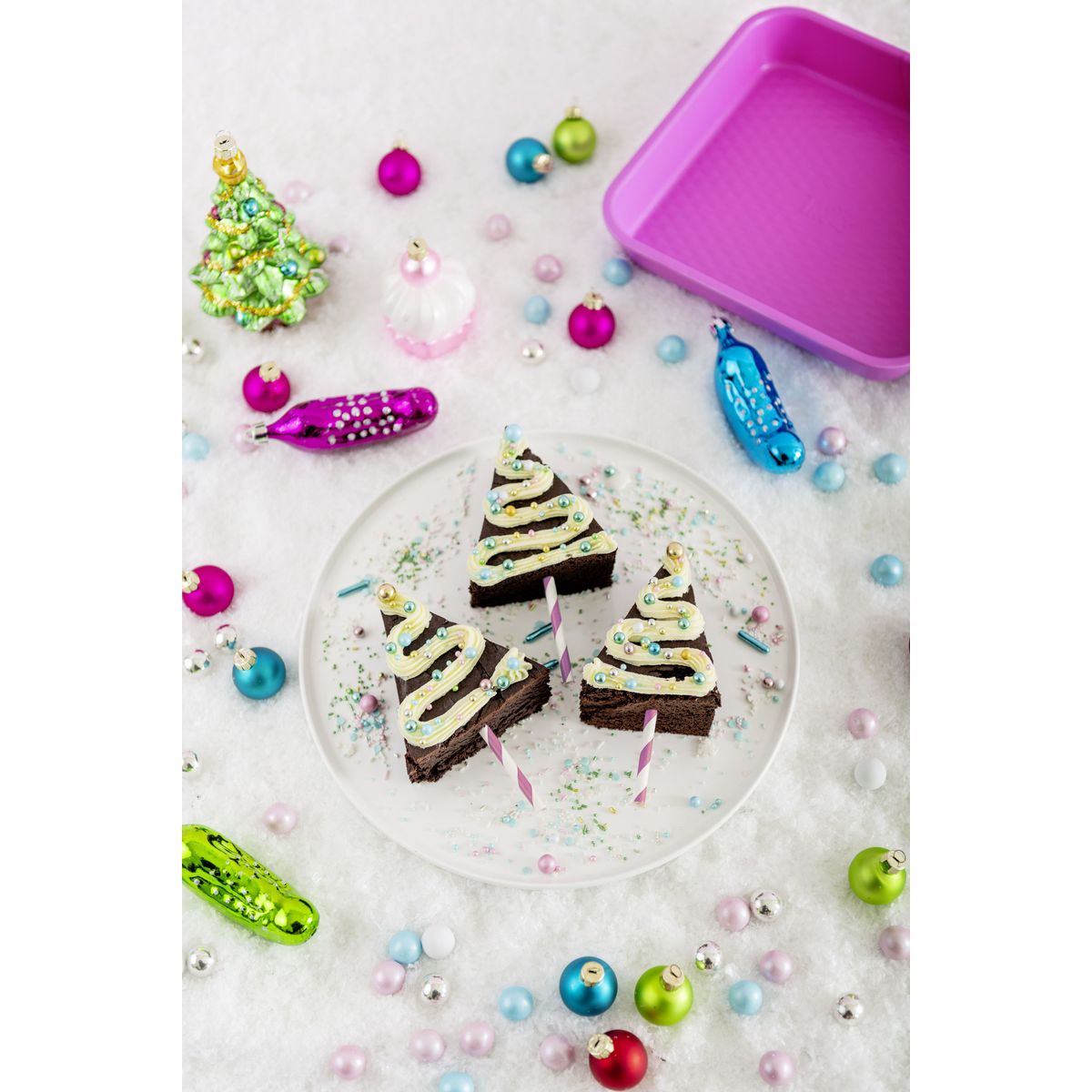 Moule à brownie fuchsia 23 cm Tasty Pâtisserie Tasty - Mathon - 8