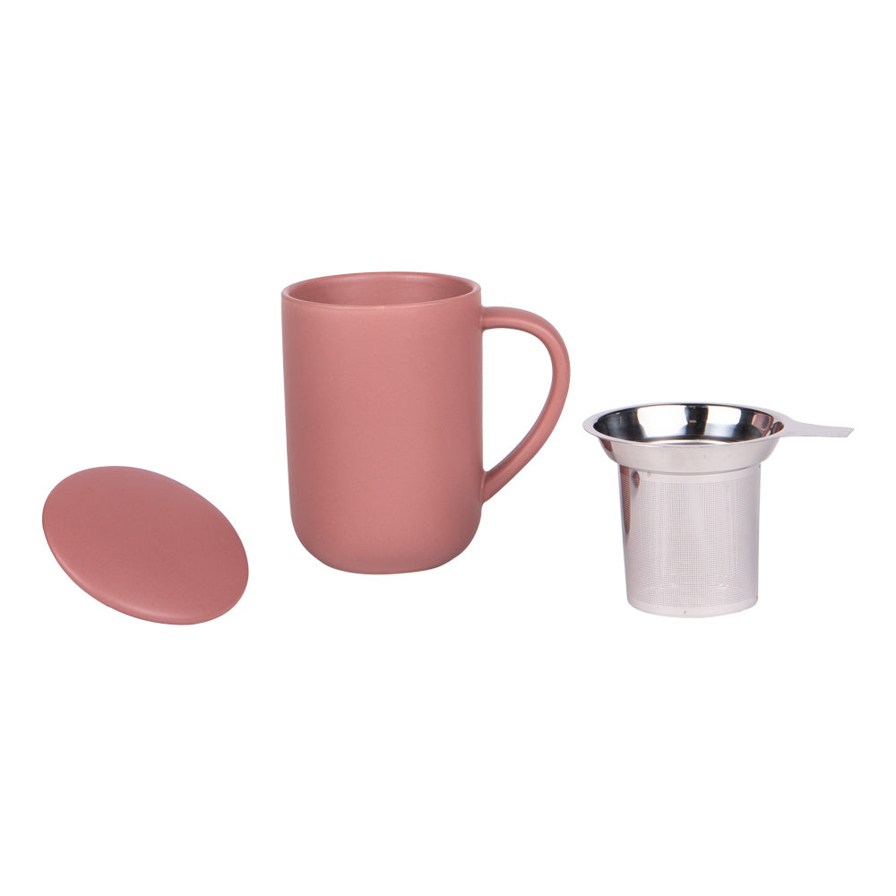 Tisanière Uno rose mat 47 cl Table passion - Mathon - 2