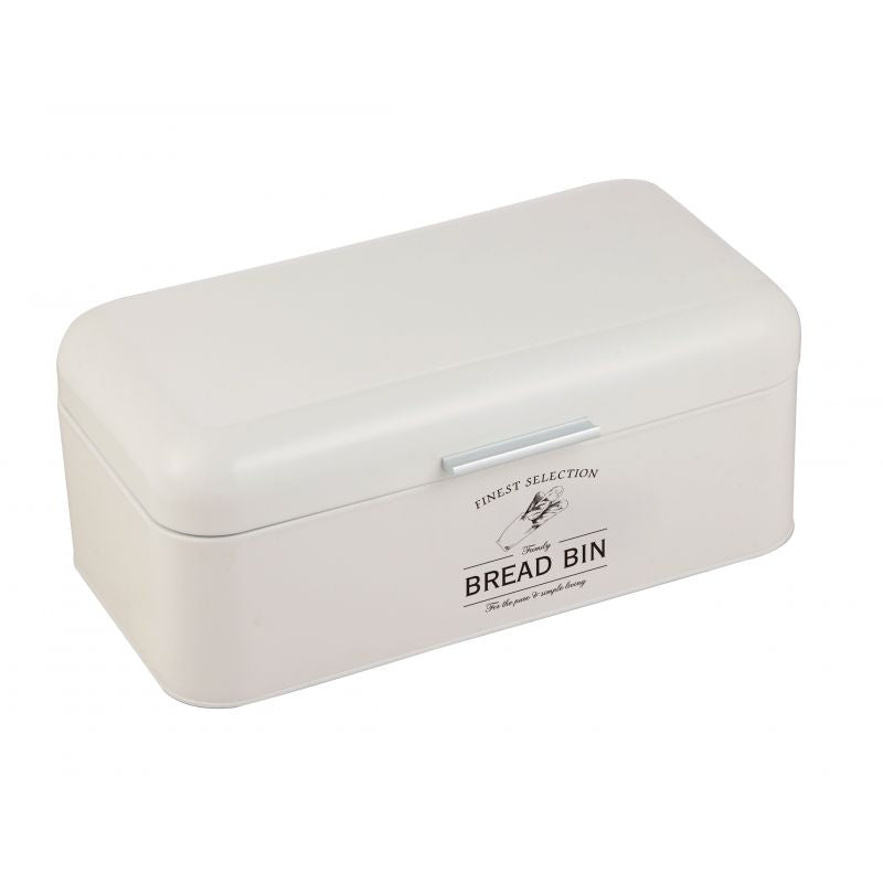 Ensemble boîte à pain et boîte à conserve vintage 4 pièces Crème Herzberg HG04418 Herzberg - Mathon - 4