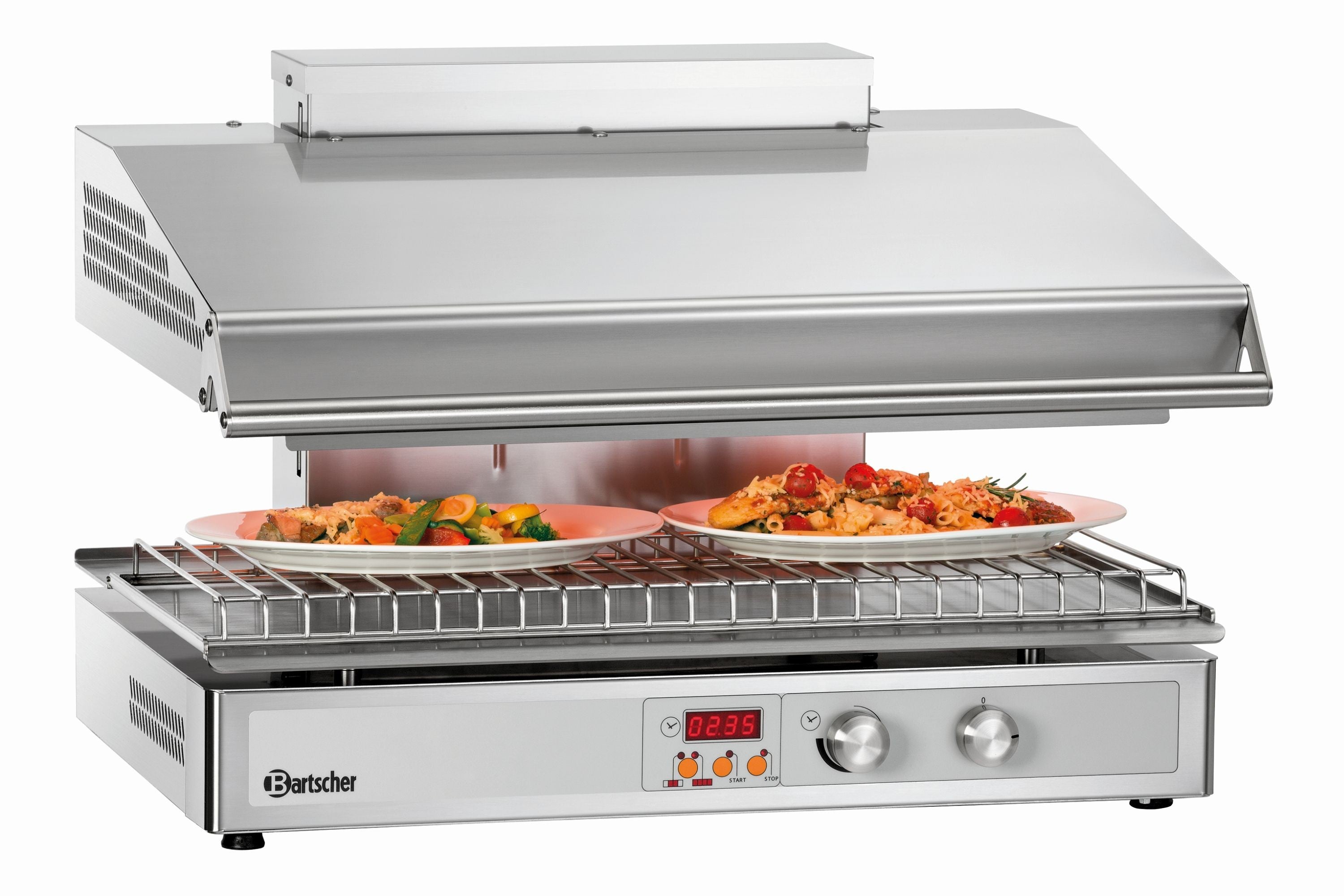 Salamandre de Cuisine électrique Hi-Light-Lift 700 - 2 zones - Bartscher - Mathon - 1