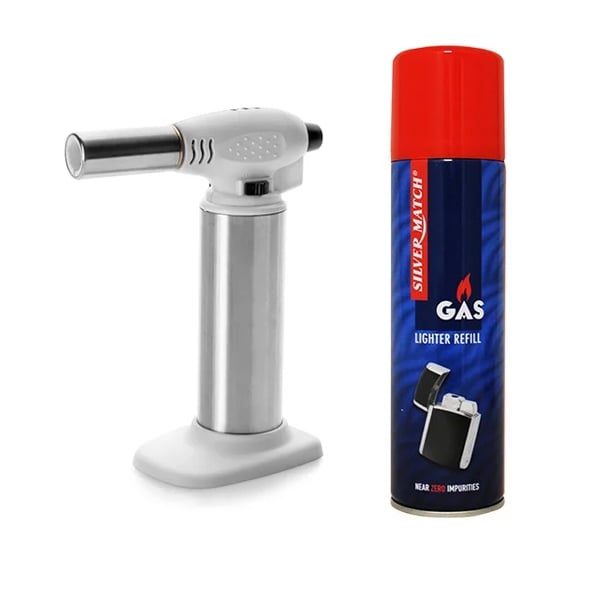 Set chalumeau Elégance Ibili et recharge de gaz butane - Mathon