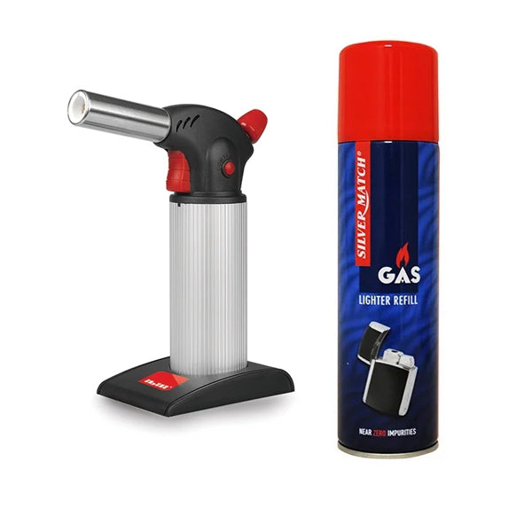 Set chalumeau Gourmet Professional Ibili et recharge de gaz butane - Mathon