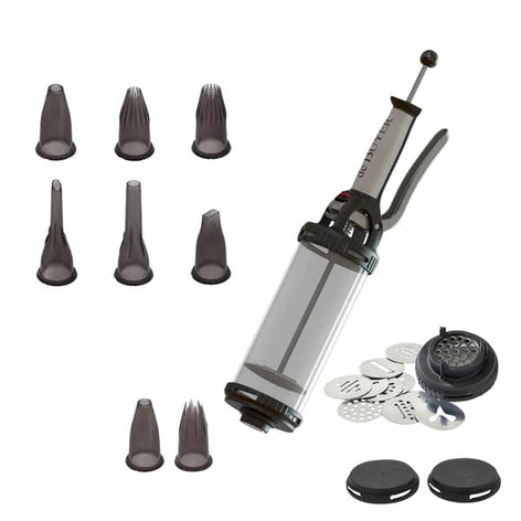 Lot tube piston à pression et coffret douilles tritan à garnir De Buyer - Mathon