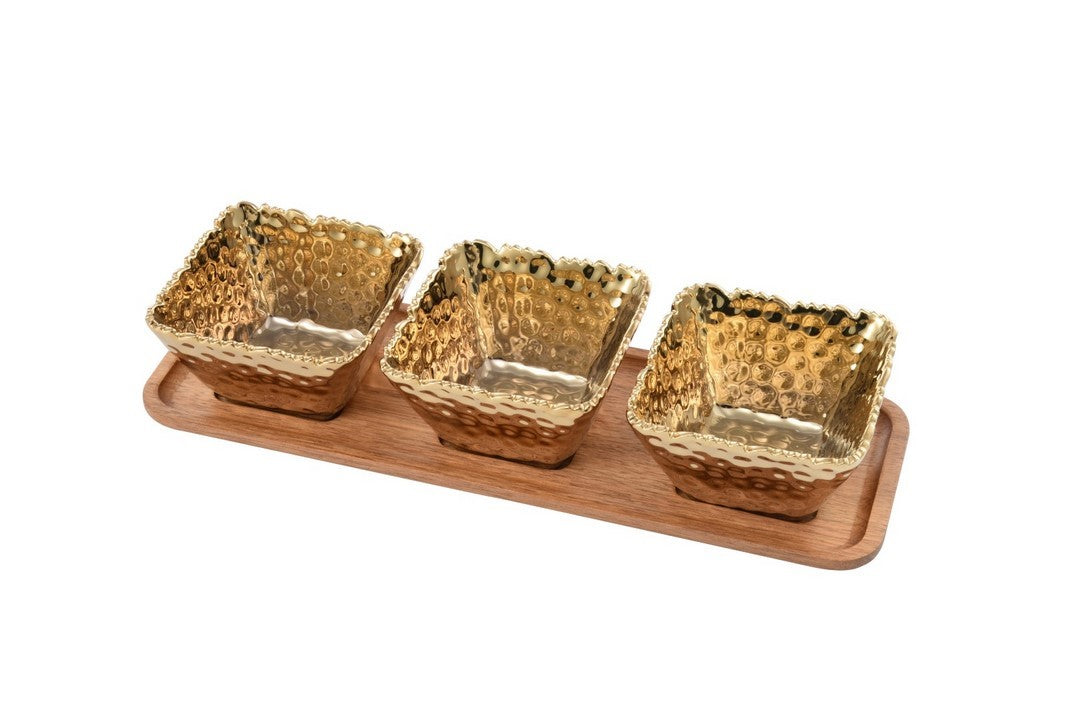 Set de réception - 4Pc - 34,3x10,8x7,6cm - GOLDEN MILLENNIUM Pampa Bay - Mathon