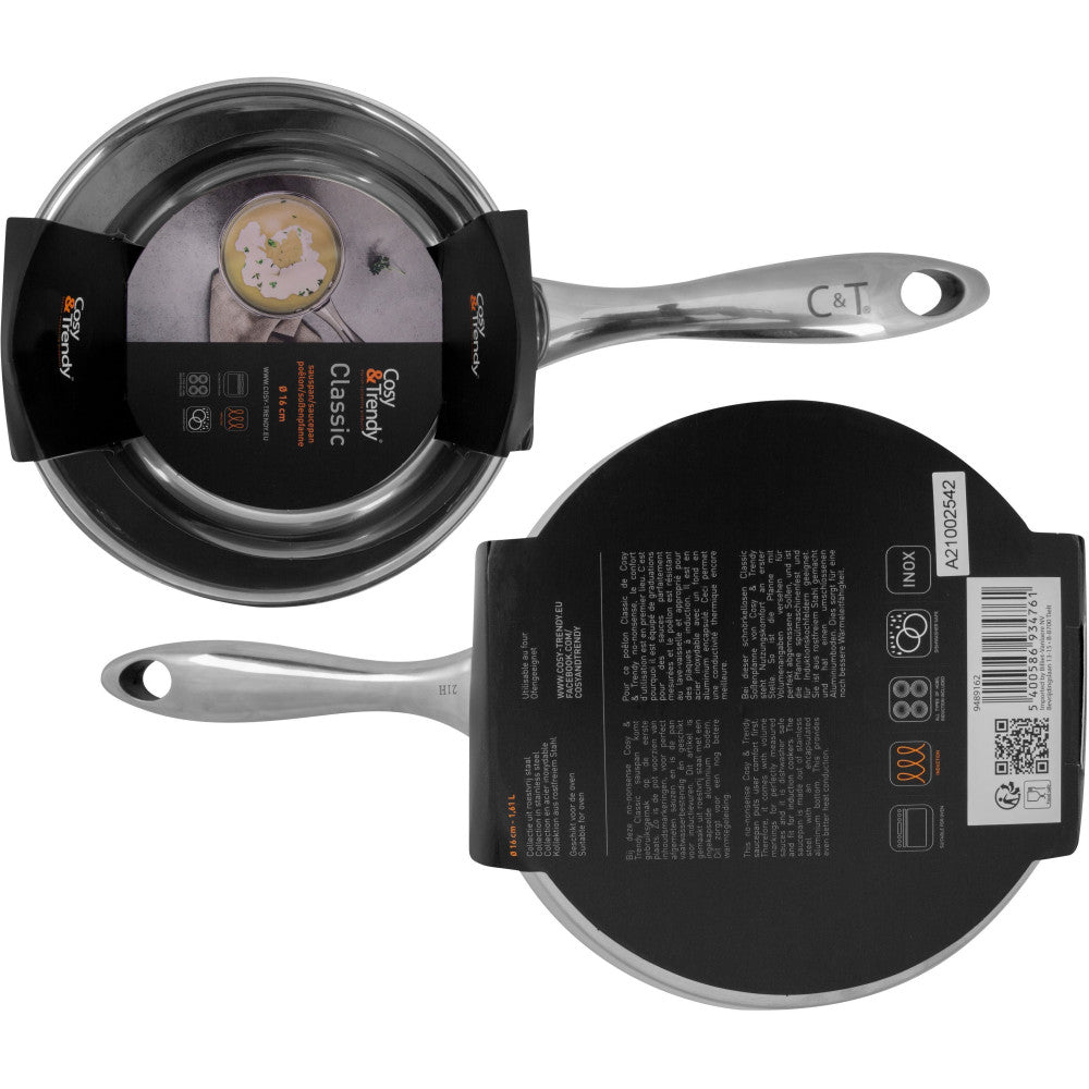 Casserole - Cosy & Trendy - Classic - Acier Inoxydable - ø16 Cm - 1,61 L - Tous Feux Dont Induction Cosy & Trendy - Mathon - 4