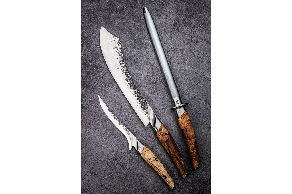 Affûteur à couteau en acier inoxydable, KATAI, 26 cm Forged - Mathon - 2