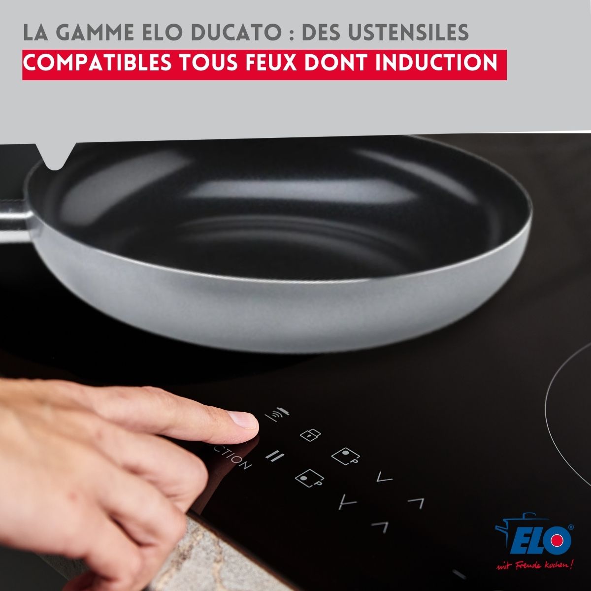 Poêle tous feux 28 cm sans PFAS  Ducato Elo - Mathon - 6