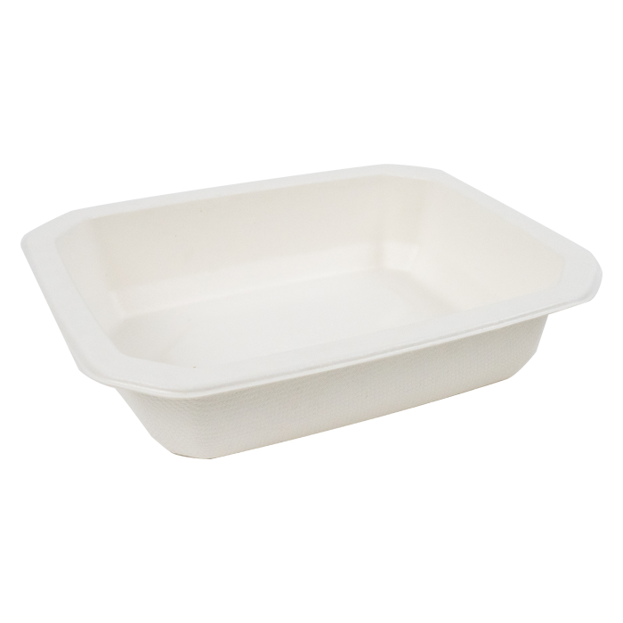 Barquette scellable pulpe laminée PLA "gastronorme" 1/8 465 ml 16 x 13 x 3,6 cm - 100 unités FirstPack - Mathon