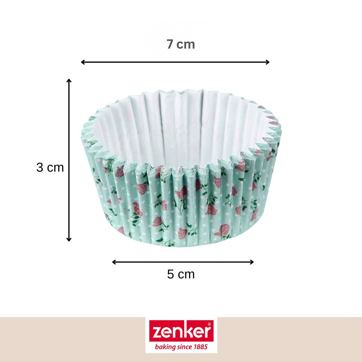 Lot de 50 moules à muffins en papier vintage 5 cm Zenker Smart Pastry Zenker - Mathon - 3