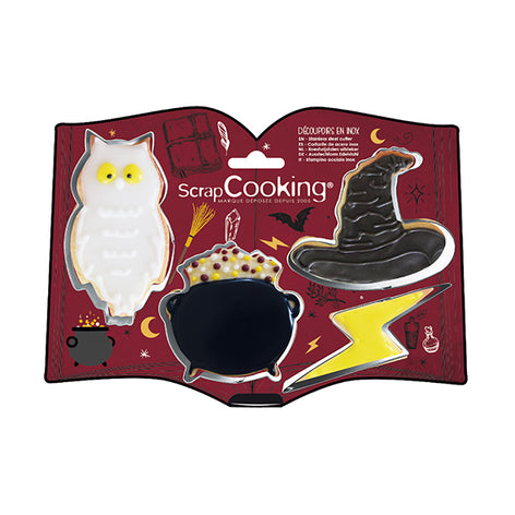 Set de 4 emporte-pièces Sorcier Scrapcooking - Mathon - 2