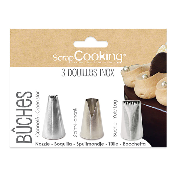 Set de 3 douilles pour bûches Scrapcooking - Mathon - 1
