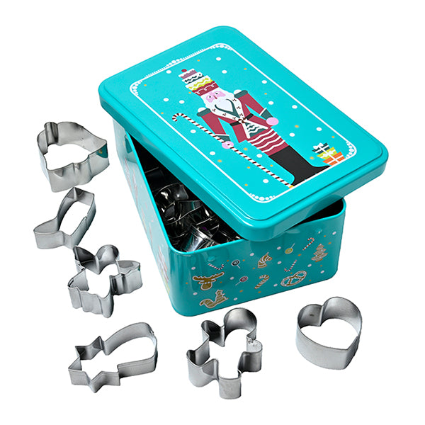 Set de 18 emporte-pièces inox avec boîte métal Casse-noisette Patisse - Mathon - 3