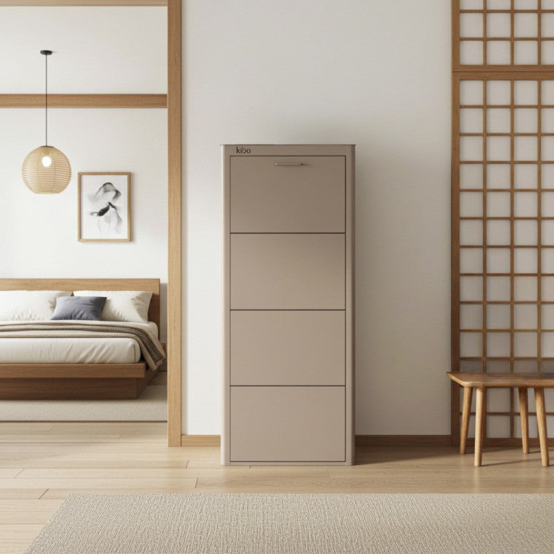 Meuble à chaussures KIBO 4 Compartiments, couleur Sable Don Hierro - Mathon - 2