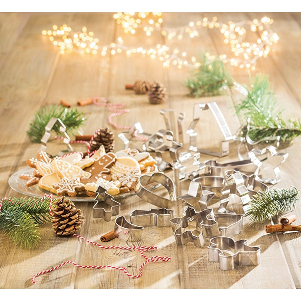 Set de 20 emporte-pièces de noël en inox Mathon - Mathon - 2