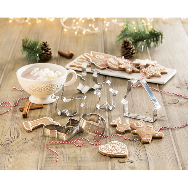 Set de 20 emporte-pièces de noël en inox Mathon - Mathon - 4