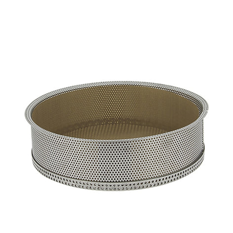 Moule à manqué amovible en inox perforé 24 cm et feuille de cuisson antiadhésive De Buyer - Mathon - 1