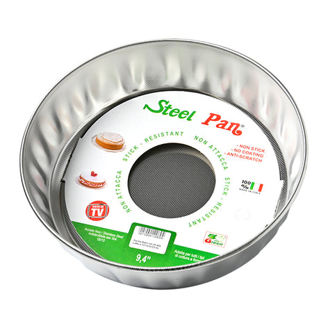 Moule à manqué inox bord haut 28 cm Steel Pan - Mathon - 2