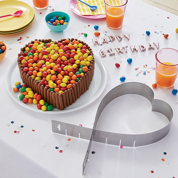 Cadre extensible coeur en inox 14 -26 cm Mathon - Mathon - 1