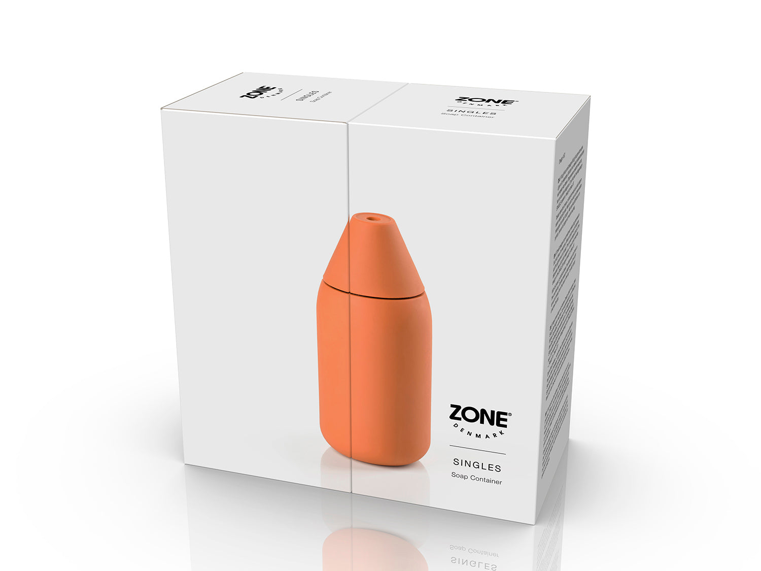 Distributeur de savon SINGLES en abs et silicone Abricot Zone Denmark - Mathon - 4